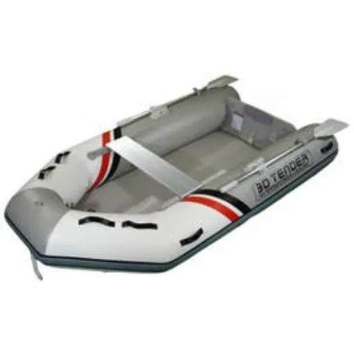 Picture of Inflatable V-Shaped Floor Annex - Twin V Shape Grey/White - 3D Tender