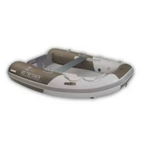 Picture of Inflatable Catamaran Floor Annex - Twin Fastcat Olive Green/White - 3d Tender