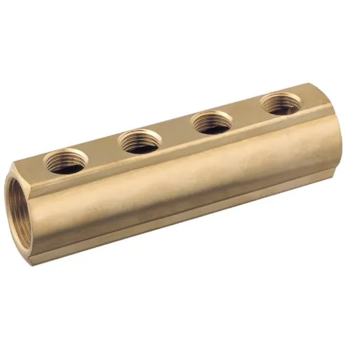 Picture of Brass Inlet Collector 1' 3 Outputs 1/2'