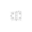 Coastal Group - Projection Hinge 54x39mm with Vibration Damping product image