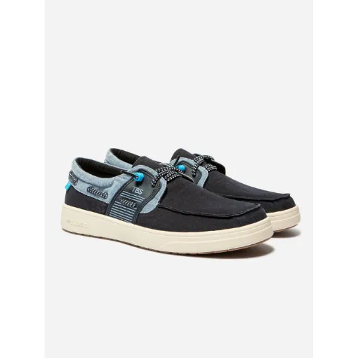 TBS - Geoboat Navy + Denim Canvas Boat Shoes product image
