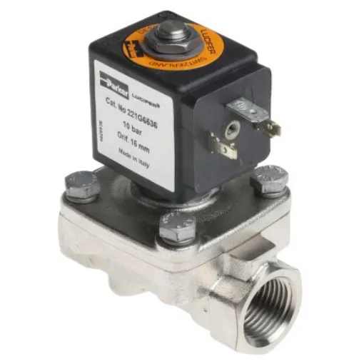 Parker Solenoid Valve 221G6536-2995-481865C2, 2 port(s) , NC, 24 V dc, 1/2in product image