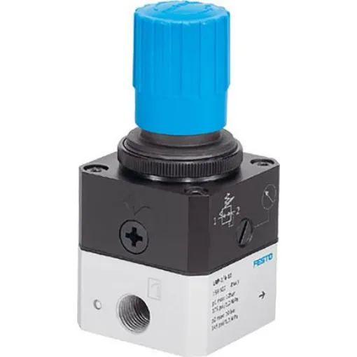 Festo G 1/4 Pneumatic Regulator - 1bar to 12bar, 1/4in, 7bar max. input, 159500 - LRP-1/4-0,7 product image