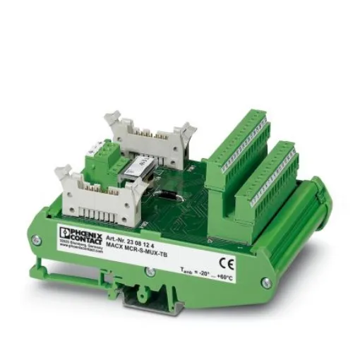 Phoenix Contact MACX MCR-S-MUX-TB Series Female Interface Module, Terminal Block Connector, DIN Rail Mount, 55mA - 2308124 product image