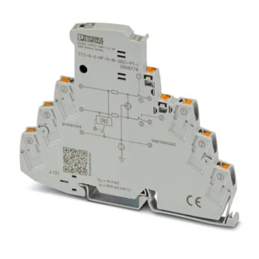 Phoenix Contact Surge Protector, DIN Rail Mount - 2906778 product image