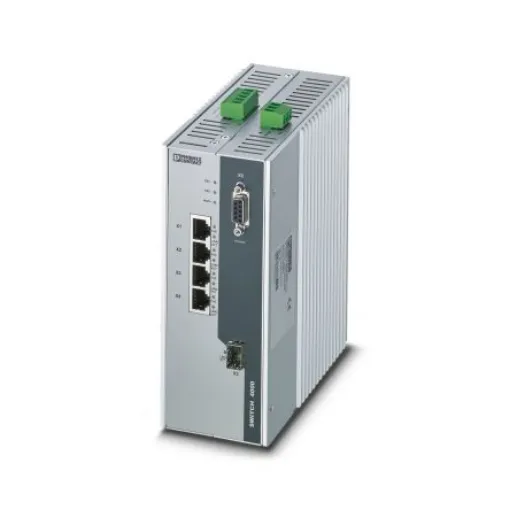Phoenix Contact FL SWITCH 4000T-4POE-SFP Series DIN Rail Mount Industrial Ethernet Switch, 4 RJ45 Ports, - 1026924 product image
