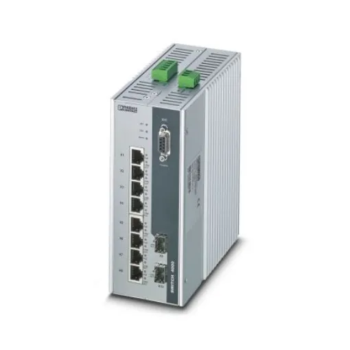 Phoenix Contact FL SWITCH 4000T-8POE-2SFP Series DIN Rail Mount Industrial Ethernet Switch, 8 RJ45 Ports, - 1026923 product image