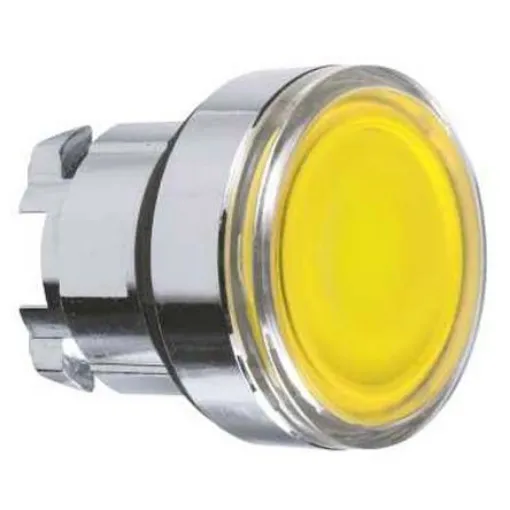Schneider Electric Harmony XB4 Series Yellow Momentary Push Button Head, 22mm Cutout, IP66, IP67, IP69K - ZB4BH083 product image