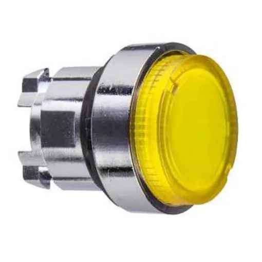 Schneider Electric Harmony XB4 Series Yellow Momentary Push Button Head, 22mm Cutout, IP66, IP69K - ZB4BH83 product image