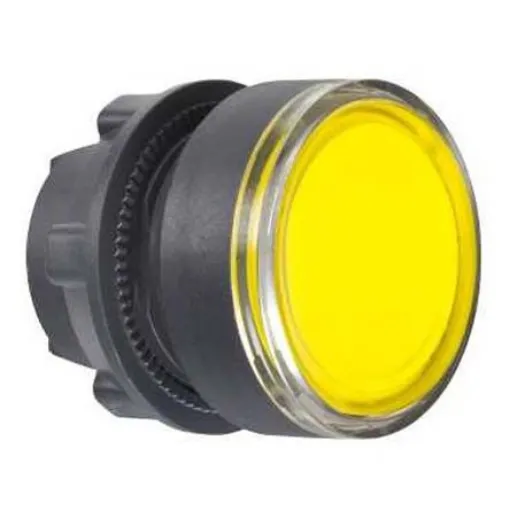 Schneider Electric Harmony XB5 Series Yellow Momentary Push Button Head, 22mm Cutout, IP66, IP67, IP69K - ZB5AH083 product image