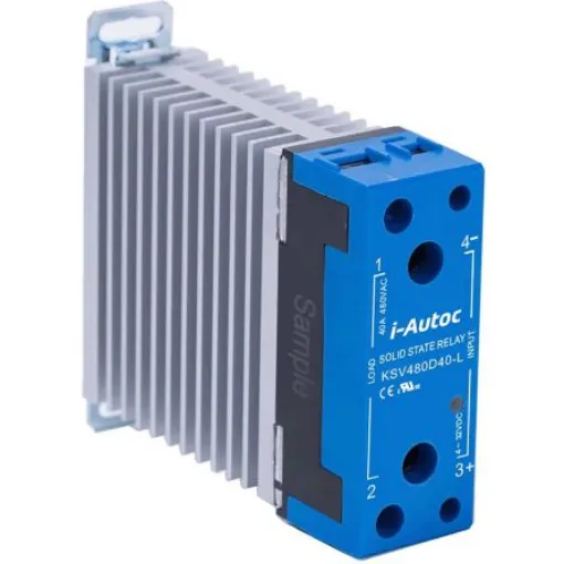 i-Autoc KSV Series Solid State Relay, DIN Rail or Panel Mount, 24V dc Coil - KSV240D30-LM    product image