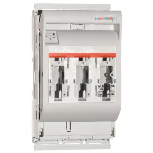 Mersen 160A Rail Mount Fuse Holder for 00 Fuse, 3P, 690V ac - P1023007 / 2.030.000 product image