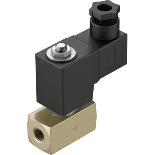 Festo 2/2-Way, Closed, Monostable Pneumatic Solenoid Valve - Electrical G 1/4 VZWD Series, 1491847 - VZWD-L-M22C-M-G14-60-V-1P4-4 product image