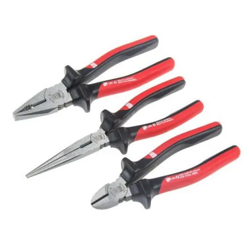 RS PRO 3-Piece Plier Set, 300 mm Overall - 1366994 product image
