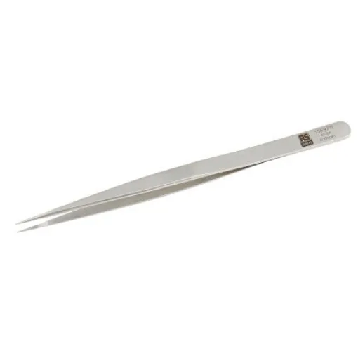 RS PRO 140 mm, Stainless Steel, Precision Relieved, Tweezers - 1369711 product image