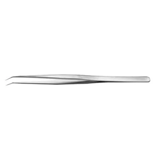 RS PRO 140 mm, Stainless Steel, Flat, Tweezers - 1369712 product image