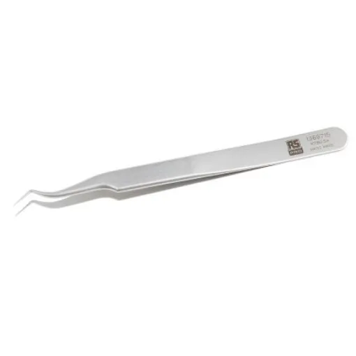 RS PRO 120 mm, Stainless Steel, Tweezers - 1369715 product image