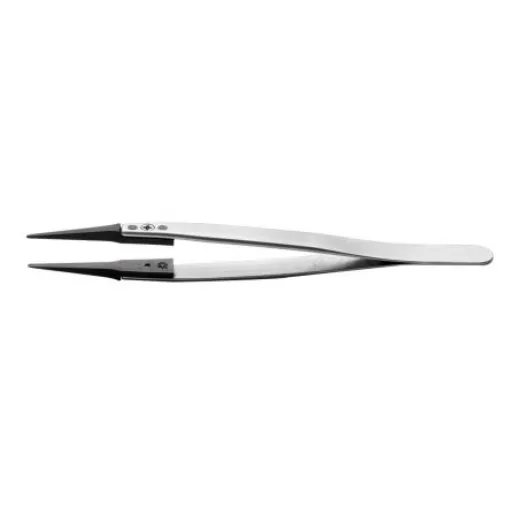 RS PRO 130 mm, Stainless Steel, ESD Tweezers - 1369724 product image