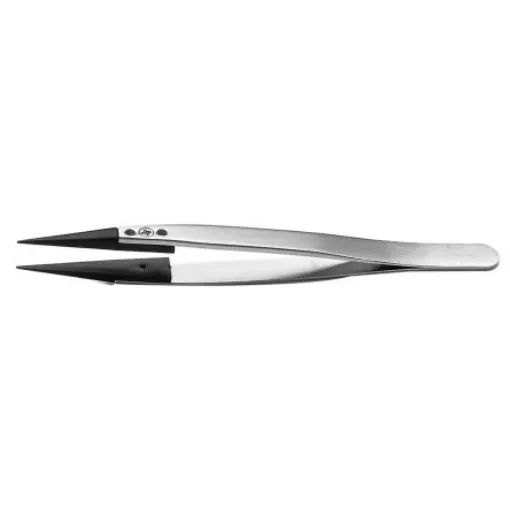 RS PRO 130 mm, Stainless Steel, ESD Tweezers - 1369728 product image