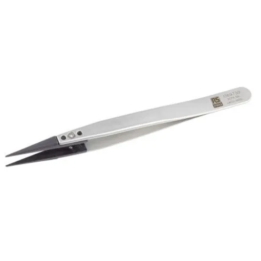 RS PRO 130 mm, Stainless Steel, ESD Tweezers - 1369730 product image