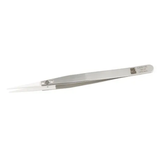 RS PRO 135 mm, Stainless Steel, Tweezers - 1369735 product image