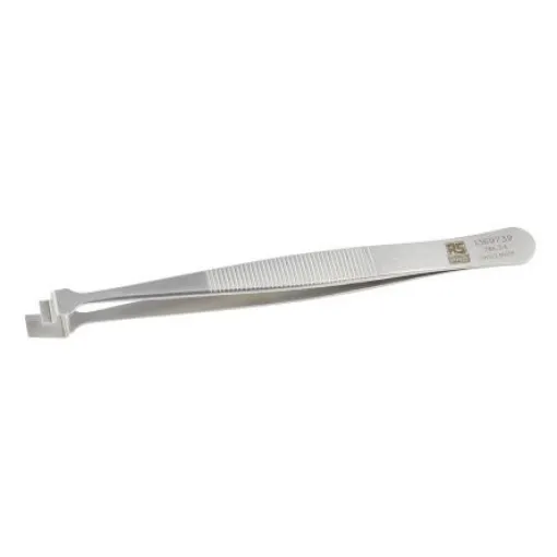 RS PRO 120 mm, Stainless Steel, Wafer, Tweezers - 1369739 product image