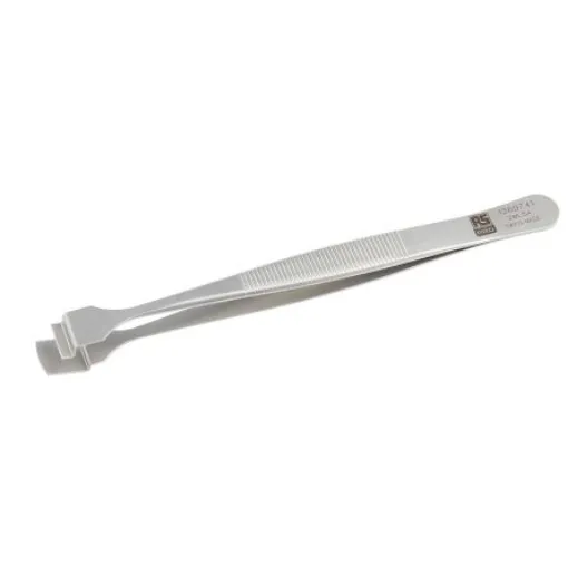 RS PRO 125 mm, Stainless Steel, Wafer, Tweezers - 1369741 product image