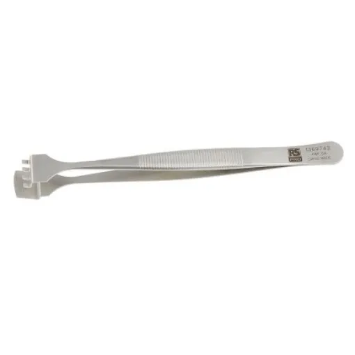 RS PRO 125 mm, Stainless Steel, Tweezers - 1369742 product image