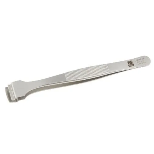 RS PRO 130 mm, Stainless Steel, Wafer, Tweezers - 1369745 product image