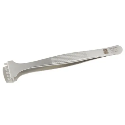 RS PRO 130 mm, Stainless Steel, Tweezers - 1369746 product image