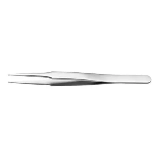 RS PRO 120 mm, Stainless Steel, Tweezers - 1369753 product image