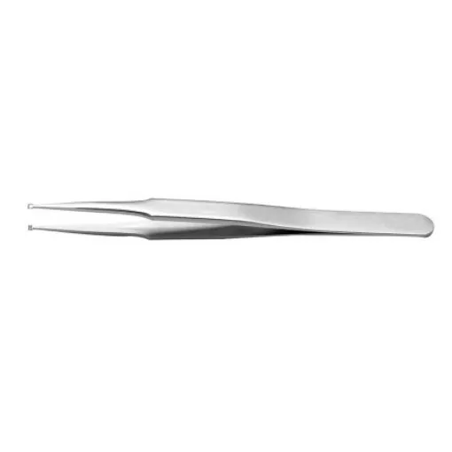 RS PRO 120 mm, Stainless Steel, Grooved, Tweezers - 1369756 product image