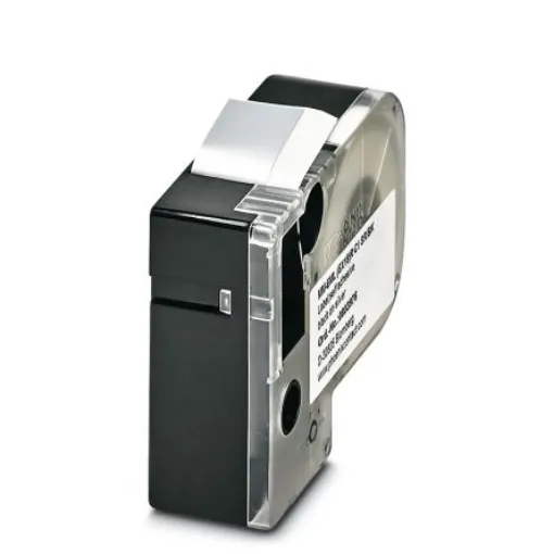 Phoenix Contact MM-EML Black on Silver Label Printer Tape, 8 m Length, 18 mm Width, 8m Label Length, 18mm Label Width - 0803976 product image