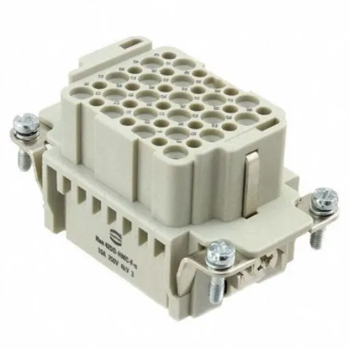 HARTING Heavy Duty Power Connector Insert, 10A, Female, Han DD HMC Series, 42 Contacts - 09162423101 product image