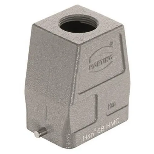 HARTING Han HMC Heavy Duty Power Connector Hood, M25 x 1.5 Thread, Top Entry Han B HMC Range - 19302060446 product image