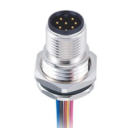 RS PRO Circular Connector, 8 Contacts, Panel Mount, M12 Connector, Plug, Male, IP67 - 1447629 product image