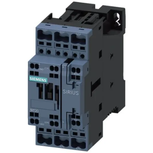 Siemens SIRIUS 3RT2 Contactor, 72 V dc Coil, 3-Pole, 40 A, 7.5 kW, 1NO + 1NC, 690 V - 3RT2024-2XJ40-0LA2 product image