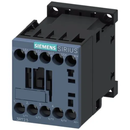 Siemens SIRIUS 3RT23 Contactor, 48 V dc Coil, 4-Pole, 18 A, 4 kW, NO, 690 V - 3RT2316-1BW40 product image