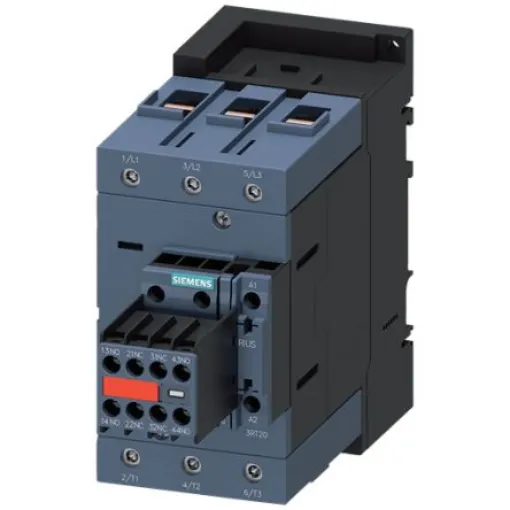 Siemens SIRIUS 3RT2 Contactor, 33 V Coil, 3-Pole, 130 A, 55 kW, NO/NC, 1 kV - 3RT2047-1NB34-3MA0 product image