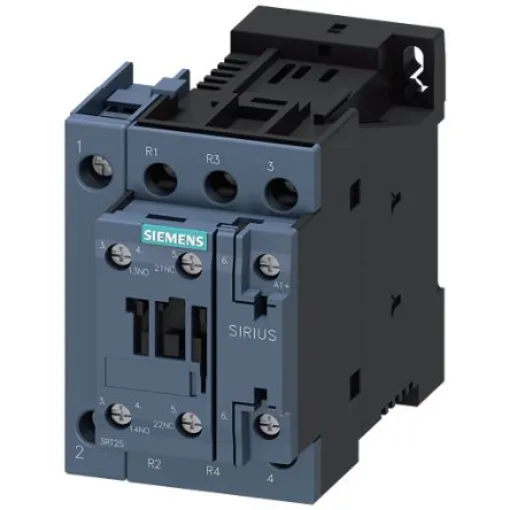Siemens SIRIUS 3RT25 Contactor, 48 V dc Coil, 4-Pole, 25 A, 11 kW, 2NC + 2NO, 400 V - 3RT2526-1BW40 product image