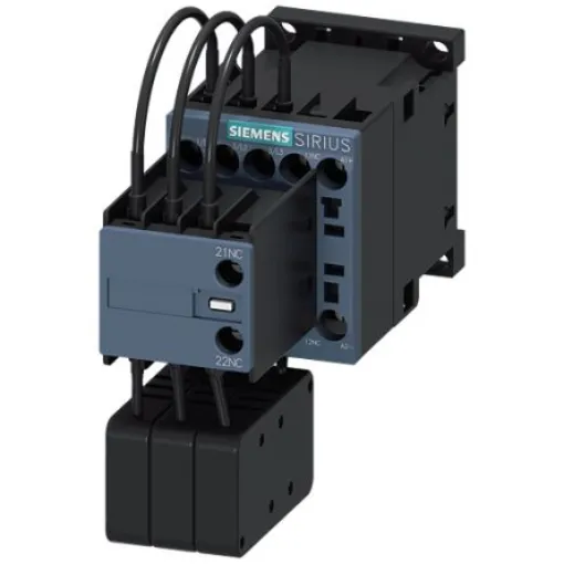 Siemens SIRIUS 3RT26 Capacitor Contactor, 110 V dc Coil, 3-Pole, 18 A, 4 kW, 2NC, 400 V - 3RT2617-1BF45 product image