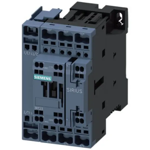 Siemens SIRIUS 3RT23 Contactor, 24 V dc Coil, 4-Pole, 40 A, 7.5 kW, 1NO + 1NC, 690 V - 3RT2326-2XB40-0LA2 product image