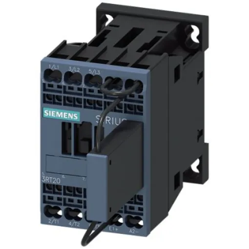 Siemens SIRIUS 3RT2 Contactor, 72 V dc Coil, 3-Pole, 16 A, 7.5 kW, 1NC, 690 V - 3RT2018-2LJ82-0LA0 product image