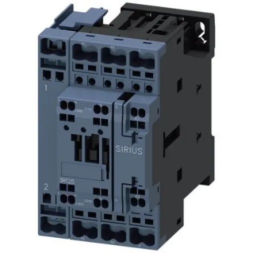 Siemens SIRIUS 3RT25 Contactor, 24 V ac Coil, 4-Pole, 25 A, 11 kW, 2NC + 2NO, 400 V - 3RT2526-2AB00 product image