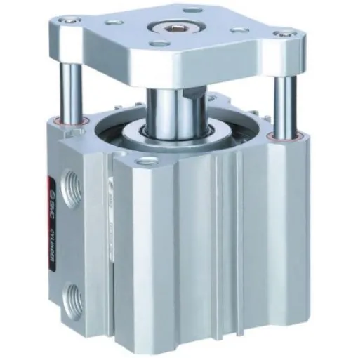 SMC Pneumatic Guided Cylinder - 32mm Bore, 25mm Stroke, CQM Series, Double Acting - CDQMB32-25 product image