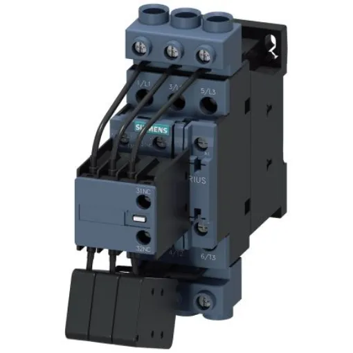 Siemens SIRIUS 3RT2 Contactor, 24 V Coil, 3-Pole, 36 A, 33 kVAr, 1 NO, 690 V - 3RT2628-1AC25 product image
