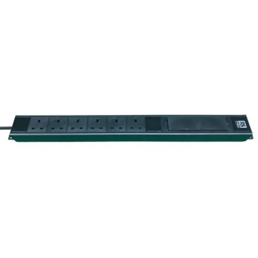 RS PRO Type G - British 6 Gang Power Distribution Unit, 3m Cable, 13A, 250 V ac - 1617254 product image