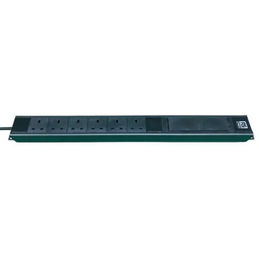 RS PRO Type G - British 6 Gang Power Distribution Unit, 3m Cable, 16A, 250 V ac - 1617256 product image