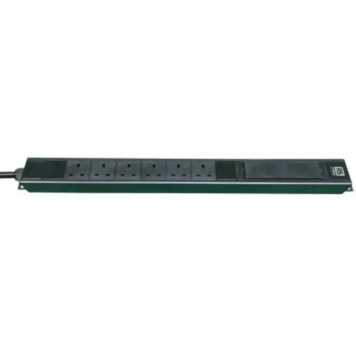 RS PRO Type G - British 6 Gang Power Distribution Unit, 3m Cable, 32A, 250 V ac - 1617257 product image