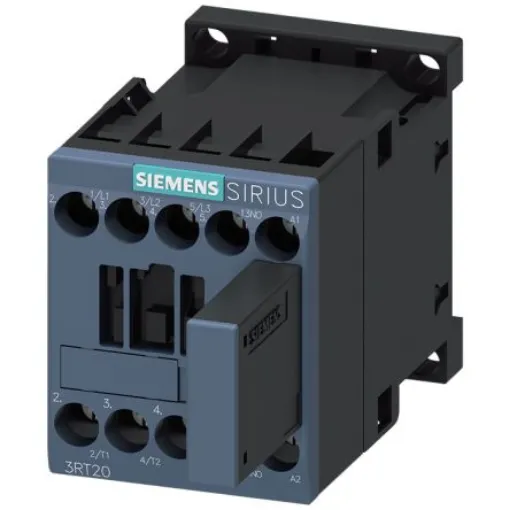 Siemens SIRIUS 3RT2 Contactor, 24 V Coil, 3-Pole, 9 A, 4 kW, 1 NO, 690 V - 3RT2016-1WB41 product image